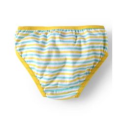 Babyhug 100% Cotton Knit Striped Panties with Floral &  Duck Print Pack of 3 - Pink & White