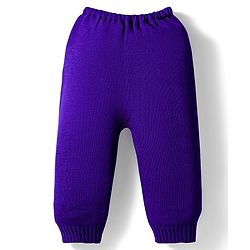 Babyhug Knit Full Sleeves Sweater Set with Fair Isle Design - Purple