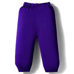 Babyhug Knit Full Sleeves Sweater Set with Fair Isle Design - Purple