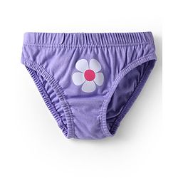 Babyhug 100% Cotton Single Jersey Knit Panties With Floral Print & Polka Dots Pack Of 3 - Pink White & Purple