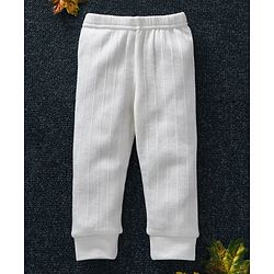 Babyhug Full Length Thermal Leggings - Off White