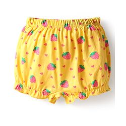 Babyhug 100% Cotton Knit Bloomers with Love & Cup Cake Print Pack of 3 - Pink & Navy Blue
