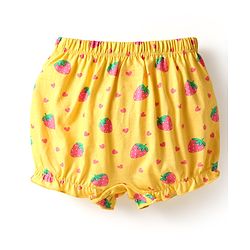 Babyhug 100% Cotton Knit Bloomers with Love & Cup Cake Print Pack of 3 - Pink & Navy Blue