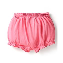 Babyhug 100% Cotton Knit Bloomers with Love & Cup Cake Print Pack of 3 - Pink & Navy Blue