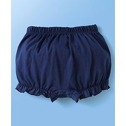 Babyhug 100% Cotton Floral & Hearts Printed Bloomers Pack Of 3 - Red Navy Blue & White