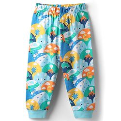 Babyhug Cotton Knit Full Sleeves Co-Ord Night Suit With Dino Print - Multicolor