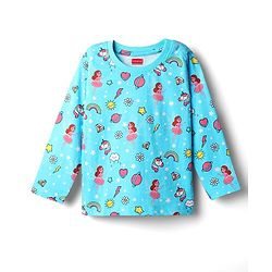 Babyhug Cotton Knit Full Sleeves Co-Ord Night Suits With Fairy Print Pack of 2 - Multicolor