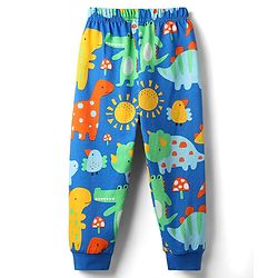 Babyhug Cotton Knit Full Sleeves Co-Ord Night Suit With Dino Print - Blue