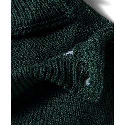 Babyhug Knit Full Sleeves Pullover Sweater & Pant Set with Aztec Design - Olive Green