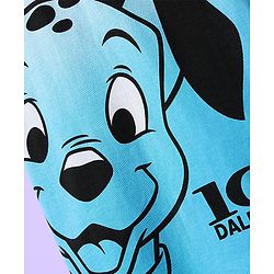 Babyhug Disney Single Jersey Knit Half Sleeves T-Shirt & Shorts Set with 101 Dalmatian Graphics - Light Blue