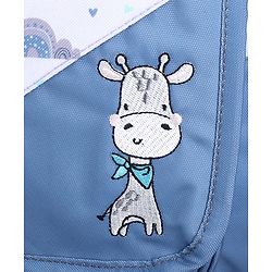 Babyhug Multipurpose Diaper Sling Bag Cloud Print - Blue| Adjustable Shoulder Strap| Insulated Bottle Pouches| Water Resistant| Carry Handle