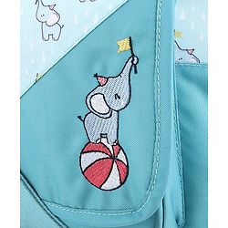 Babyhug Multipurpose Diaper Sling Bag Cloud Print - Blue| Adjustable Shoulder Strap| Insulated Bottle Pouches| Water Resistant| Carry Handle