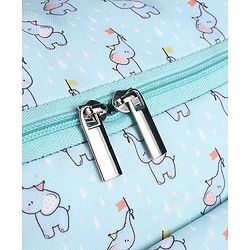 Babyhug Multipurpose Diaper Sling Bag Cloud Print - Blue| Adjustable Shoulder Strap| Insulated Bottle Pouches| Water Resistant| Carry Handle