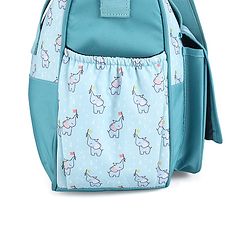 Babyhug Multipurpose Diaper Sling Bag Cloud Print - Blue| Adjustable Shoulder Strap| Insulated Bottle Pouches| Water Resistant| Carry Handle