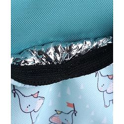 Babyhug Multipurpose Diaper Sling Bag Cloud Print - Blue| Adjustable Shoulder Strap| Insulated Bottle Pouches| Water Resistant| Carry Handle