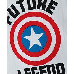 Babyhug Marvel Single Jersey Knit Half Sleeves Shirt & Shorts Co-Ord Set With Avengers Graphics & T-Shirt - Blue