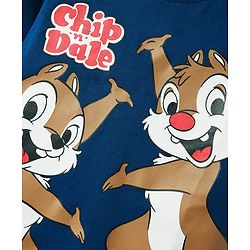 Babyhug Disney Single Jersey Knit Half Sleeves T-Shirt & Shorts Set with Chip N Dale Graphics - Navy Blue