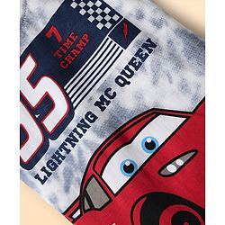 Babyhug Disney Single Jersey Knit Half Sleeves T-Shirt & Shorts Set With Car Graphics - Navy Blue
