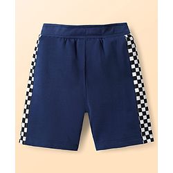Babyhug Disney Single Jersey Knit Half Sleeves T-Shirt & Shorts Set With Car Graphics - Navy Blue