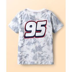 Babyhug Disney Single Jersey Knit Half Sleeves T-Shirt & Shorts Set With Car Graphics - Navy Blue
