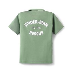 Babyhug Marvel Single Jersey Knit Half Sleeves Shirt With Spider Man Graphics - Green
