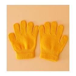 Babyhug Woollen Cap Mitten & Muffler Set with Teddy Embroidery & Applique Yellow - Diameter 12 cm