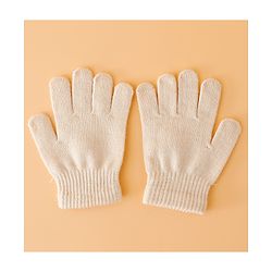 Babyhug Woollen Cap Mitten & Muffler Set with Teddy Embroidery & Applique Yellow - Diameter 12 cm