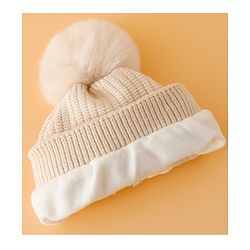 Babyhug Woollen Cap Mitten & Muffler Set with Teddy Embroidery & Applique Yellow - Diameter 12 cm