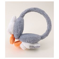 Babyhug Ear Muffs with Kitty Design - Light Blue