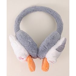 Babyhug Ear Muffs with Kitty Design - Light Blue