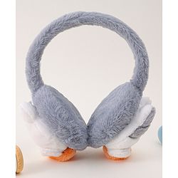 Babyhug Ear Muffs with Kitty Design - Light Blue