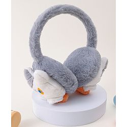 Babyhug Ear Muffs with Kitty Design - Light Blue