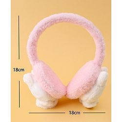 Babyhug Ear Muffs with Kitty Design - Pink