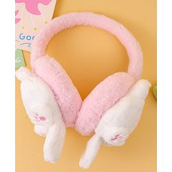 Babyhug Ear Muffs with Kitty Design - Pink