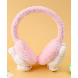 Babyhug Ear Muffs with Kitty Design - Pink