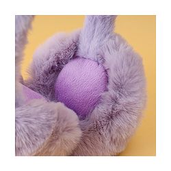 Babyhug Ear Muffs with Bunny & Star Applique - Purple