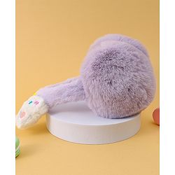 Babyhug Ear Muffs with Bunny & Star Applique - Purple