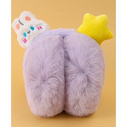 Babyhug Ear Muffs with Bunny & Star Applique - Purple
