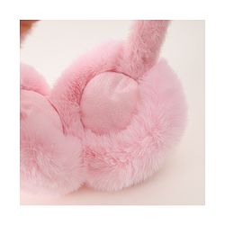 Babyhug Ear Muffs with Bear Applique - Pink