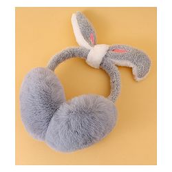 Babyhug Ear Muffs with Ear Applique - Grey