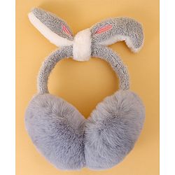 Babyhug Ear Muffs with Ear Applique - Grey