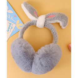 Babyhug Ear Muffs with Ear Applique - Grey
