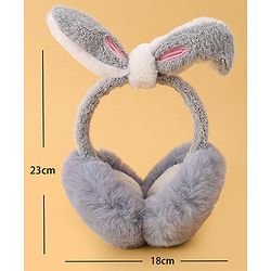 Babyhug Ear Muffs with Ear Applique - Grey