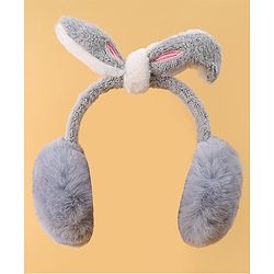 Babyhug Ear Muffs with Ear Applique - Grey