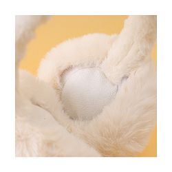 Babyhug Ear Muffs with Crown Applique - White