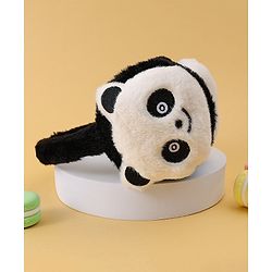 Babyhug Ear Muffs with Panda Design - White & Black