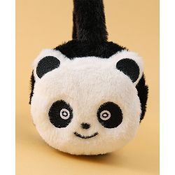 Babyhug Ear Muffs with Panda Design - White & Black