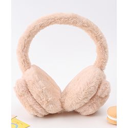 Babyhug Ear Muffs with Bear Design - Light Brown
