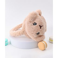 Babyhug Ear Muffs with Bear Design - Light Brown