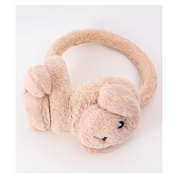 Babyhug Ear Muffs with Bear Design - Light Brown